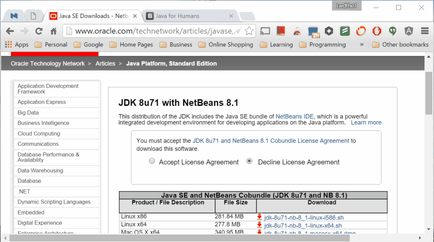 jdk file download for windows 10