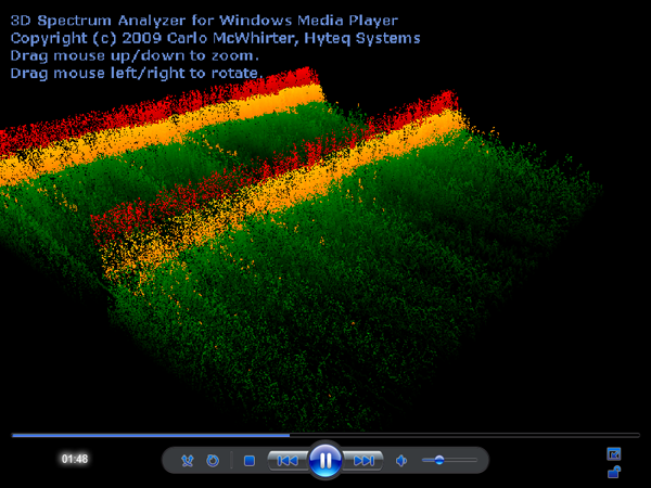 windows media player visualizations 3d